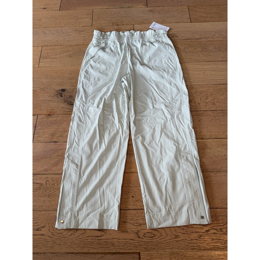 Athleta Trekkie Parachute Pant 16 Pistachio Green NWT Wide Leg Hiking (1773)